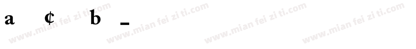 Adobe Caslon Bold字体转换